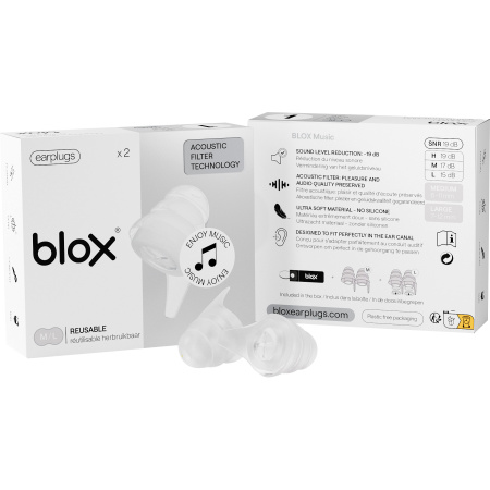 Blox Music Oordopjes Transparant 1 Paar