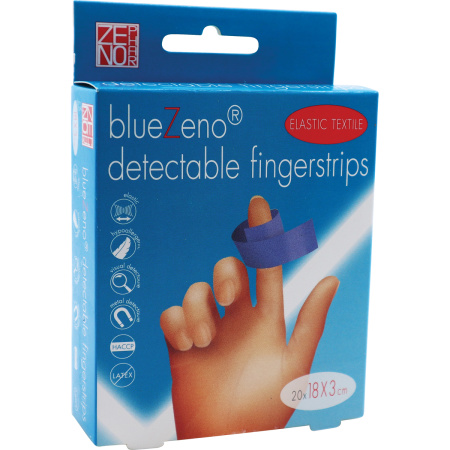 Bluezeno Detectable Fingerstrips 18x3cm Stuks 20
