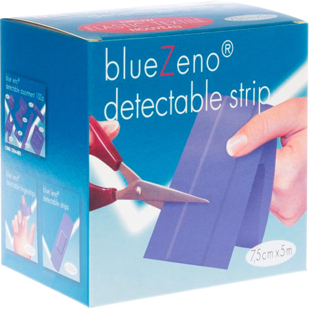 Bluezeno Detectable Strips Blue 7,5x5cm 1 Stuk