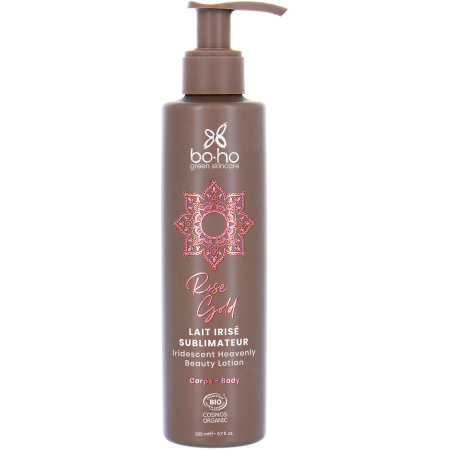 Boho Green Rose Gold Iriserende Bodylotion Bio Pompfles 200ml