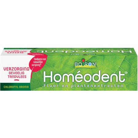 Boiron Homéodent Tandpasta Verzorging Gevoelige Tandvlees Chlorofyl Smaak 75ml