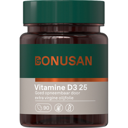 Bonusan Vitamine D3 25mcg/1000IE Voedingssupplement 90 Capsules