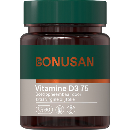 Bonusan Vitamine D3 75 60 Capsules