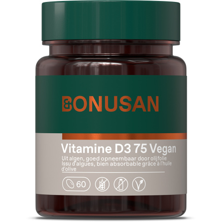 Bonusan Vitamine D3 75 Vegan 60 Capsules