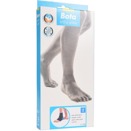 Bota Ortho AB 950 Enkelbandage Met Velcro En Silicone Zwart Maat N2 Stuk 1