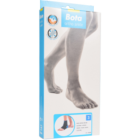 Bota Ortho AB 950 Enkelbandage Met Velcro En Silicone Zwart Maat N3 Stuk 1