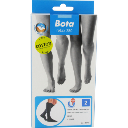 Bota Relax 280 Katoen Kniekous Zwart N2 Paar 1