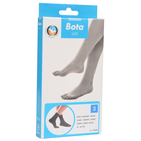 Bota Soft 5 Klassiek Met Zilvergaren Zwart 43-46 Paar 1