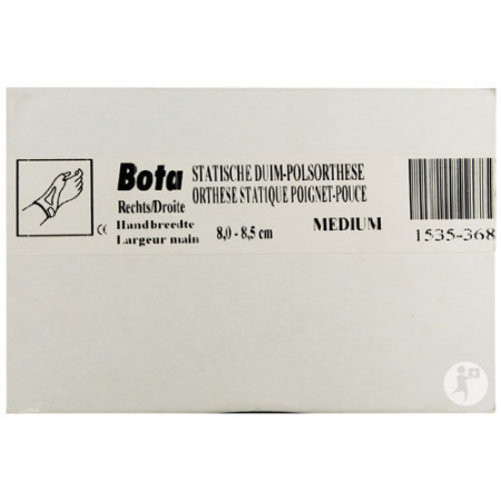 Bota Statische Duim-Polsorthese Skin Rechts Medium 8,0-8,5cm Stuk 1