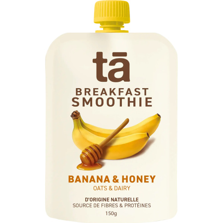 Ta Energy Breakfast Smoothie Banana & Honey Knijpzakjes 6x150g