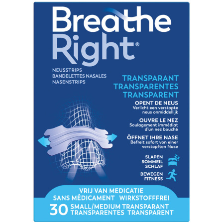 Breathe Right Neusstrips Gevoelige Huid Regular 30 Stuks