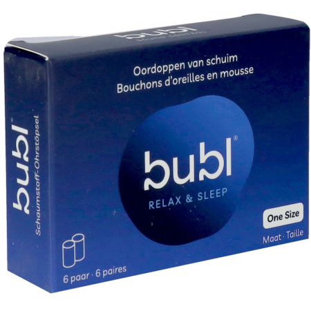 Bubl Cilindrische Schuimdoppen One Size 6 Paar