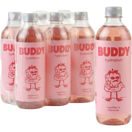 Buddy Hydration Framboos Hibiscus 6x500ml