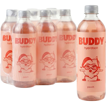 Buddy Hydration Perzik 6x500ml