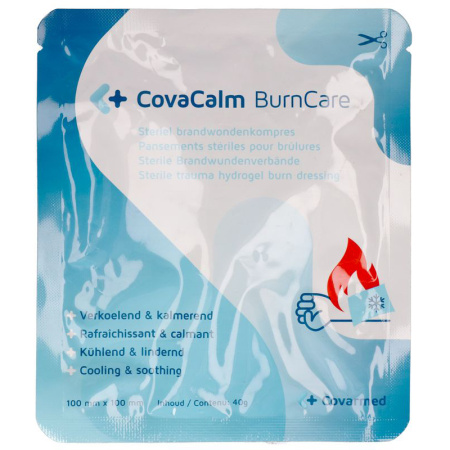 Burncare Covacalm Steriel Brandwondenkompres 10x10cm 1 Stuk