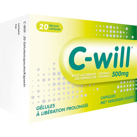 Will-Pharma C-Will Vitamine C 500mg 20 Capsules