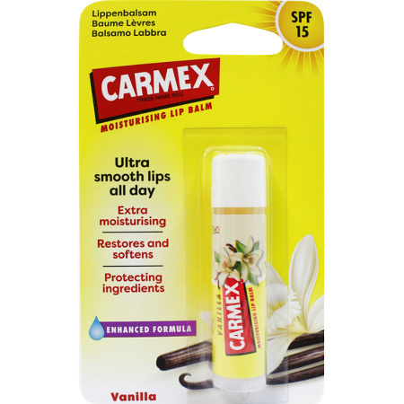 Carmex Lippenbalsem SPF15 Vanilla Stick 4,25g