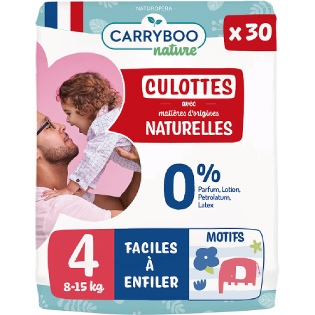 Carryboo Luierbroekjes Gevoelige Huid Lekvrij Maat 4 8-15kg 30 Stuks