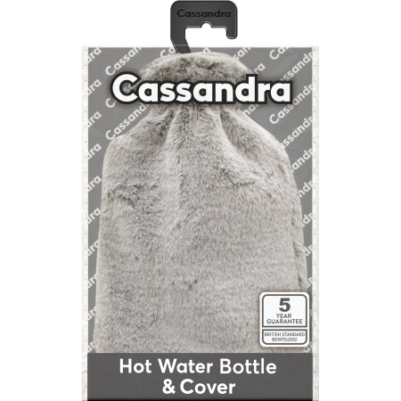 Cassandra Pluizige Warmwaterkruik Grijs 1 Stuk