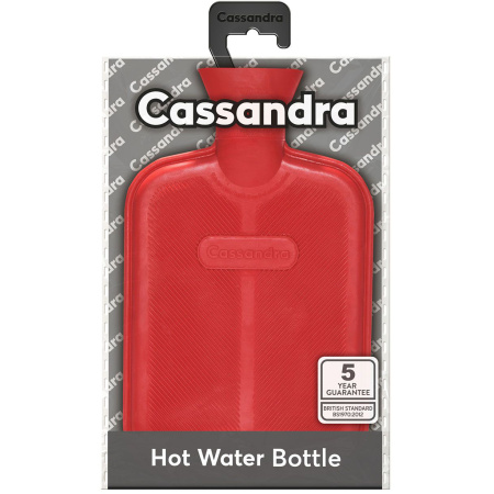 Cassandra Rubberen Warmwaterkruik Rood 1 Stuk