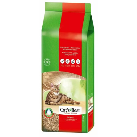 Cat's Best Original Plantaardige Klontvormende Kattenbakvulling 17,2kg 40l