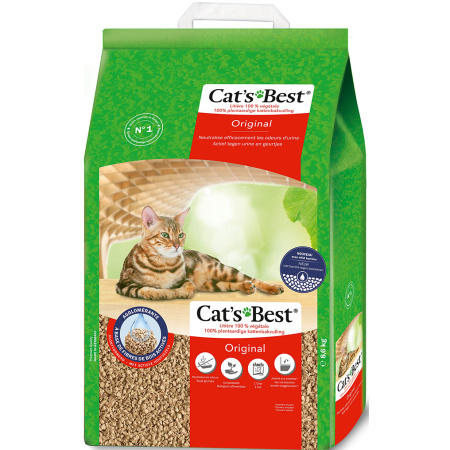 Cat's Best Original Plantaardige Klontvormende Kattenbakvulling 8,6kg 20l