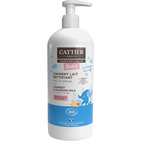 Cattier Liniment Luierreinigingsmelk Bio Pompfles 500ml
