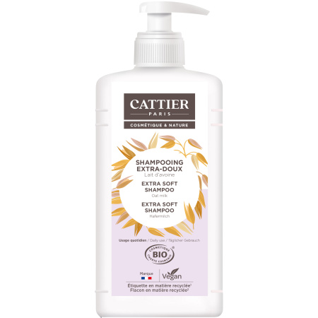 Cattier Paris Bio Extra Zachte Shampoo Met Havermelk Fles 1l