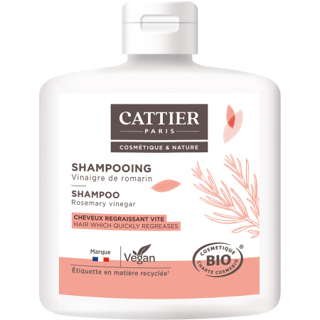 Cattier Paris Bio Shampoo Met Rozemarijnazijn Fles 250ml