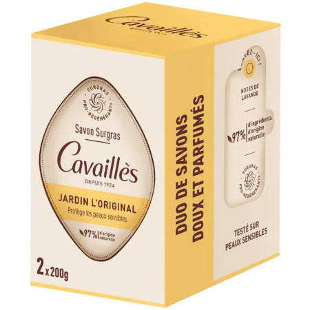 Cavaillès Overvette Zeep Jardin L'Original 2x200g