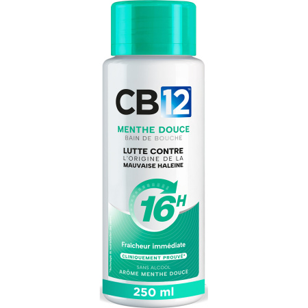CB12 Mild Zachte Mondspoeling Met Minder Munt En Menthol 16u 250ml