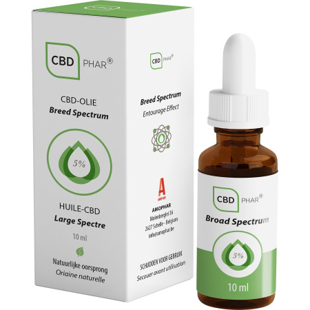 CBD-Phar Breed Spectrum Olie 5% CBD Druppelfles 10ml