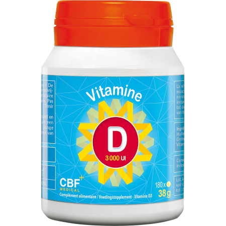CBF Medical Vitamine D3 X-Forte 3000 IE Softgels 180