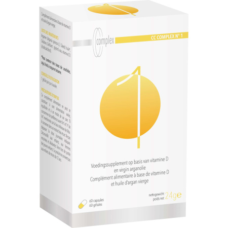 CC Complex N1 Voedingssupplement Op Basis Van Vitamine D En Virgin Arganolie 60 Capsules