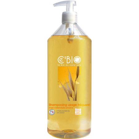 Cebio Honing Calendula Havermout Frequent Gebruik Shampoo Bio Pompfles 1l