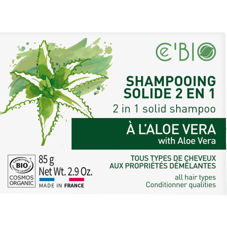 Cebio Vaste Shampoo 2in1 Aloe Vera Alle Haartypes Bio 85g