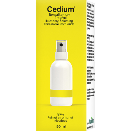 Cedium Benzalkonium 1mg/ml Oplossing Voor Cutaan Gebruik Kleurloos Spray 50ml