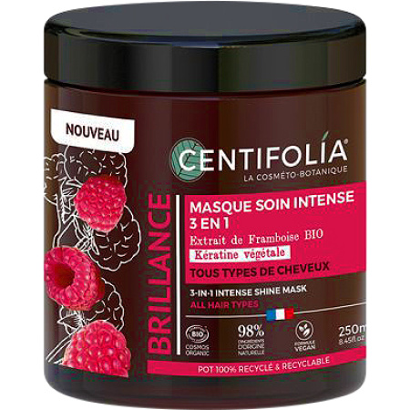 Centifolia Brillance 3In1 Intensief Verzorgend Masker Bio Framboos Alle Haartypes Pot 250ml
