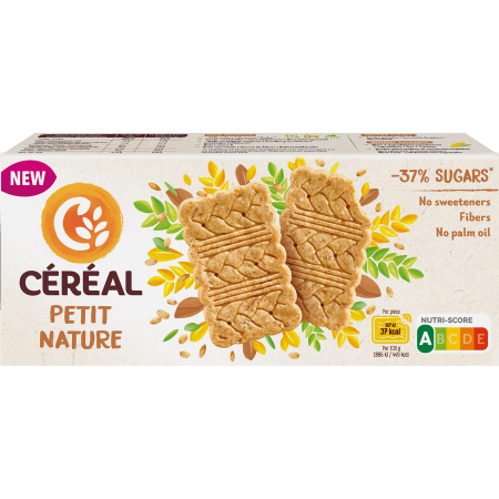Céréal Koekjes Petit Nature Minder Suiker Zonder Zoetstoffen 200g
