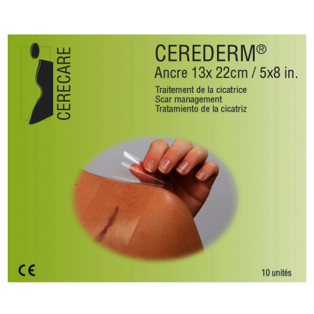 Cerederm Zelfklevend Siliconenverband 13x22cm Anker 10 Stuks