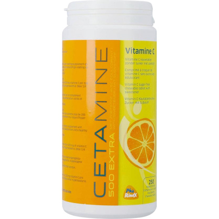 Cetamine 500 Extra Voedingssupplement Met Vitamine C 250 Kauwtabletten