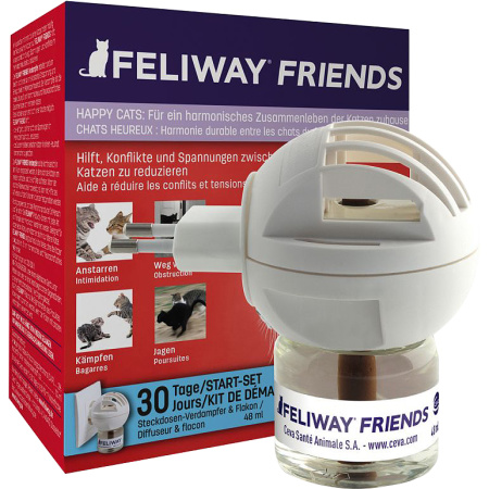 Ceva Feliway Friends Kattenkalmerende Oplossing Dispenser + Navulling 48ml Kit 1
