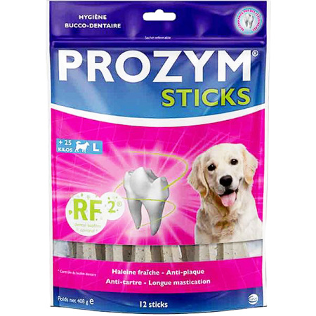 Ceva Prozym RF2 Kauwbare Sticks Frisse Adem Anti-Plaque Voor Honden L 25+kg Stuks 15