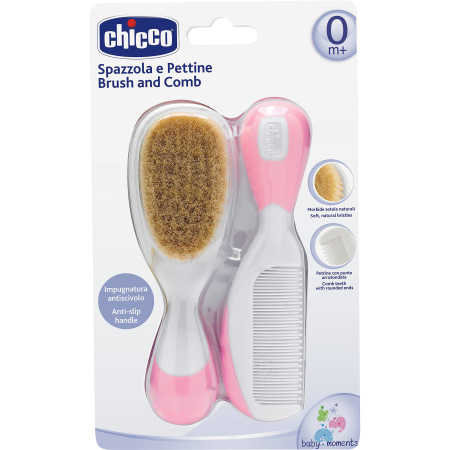 Chicco Borstel En Kam Roze