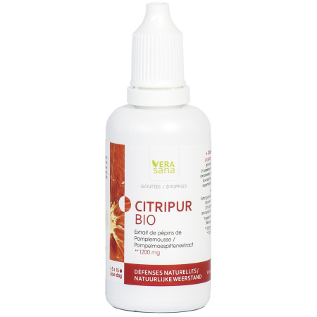 Vera Sana Citripur Bio Druppels Pompelmoespittenextract Natuurlijke Weerstand 50ml