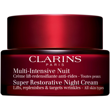 Clarins Super Restorative Nacht Crème Lift-Plumping Anti-Rimpels Alle Huidtypes Pot 50ml
