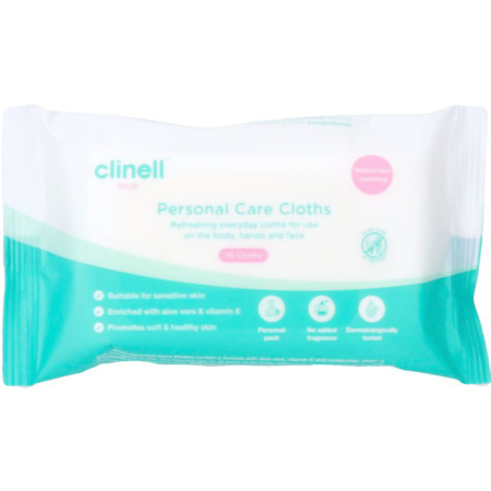 Dialex Biomedica Clinell Reinigingsdoekjes Voor Lichaam/Gezicht/Handen 10 Stuks