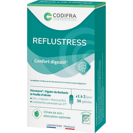 Codifra Reflustress Voedingssupplement Voor Spijsverteringscomfort 30 Capsules