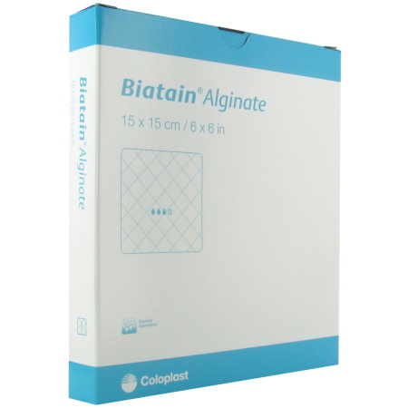 Coloplast Biatain Alginate SeaSorb Soft Verband 15x15cm Stuks 10 (3715)