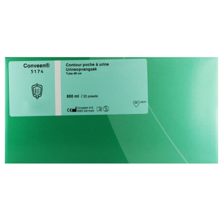 Coloplast Conveen Contour Dagopvangzak 800ml + Tube 45cm Stuks 20 (5174)